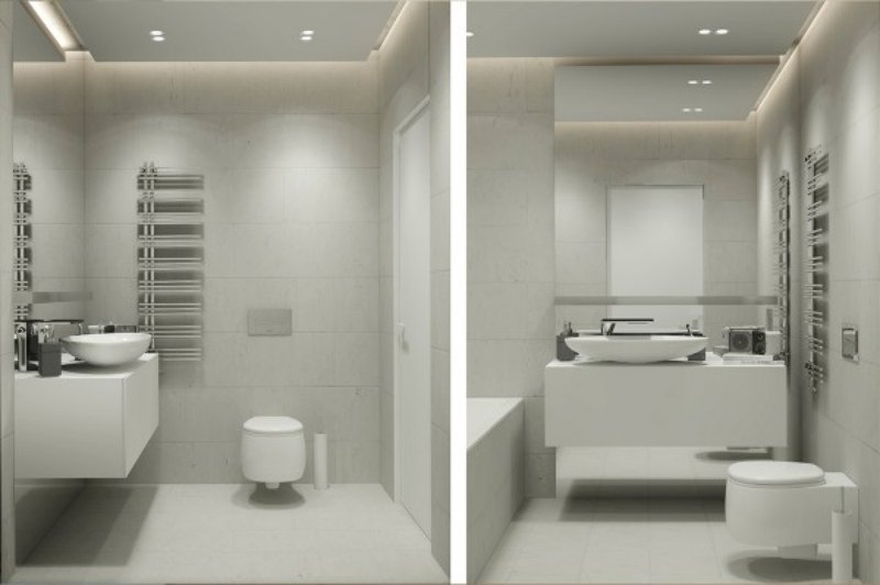 inredning-idéer-grå-vit-badrum-kantig-sanitär-möbler-minimalistisk
