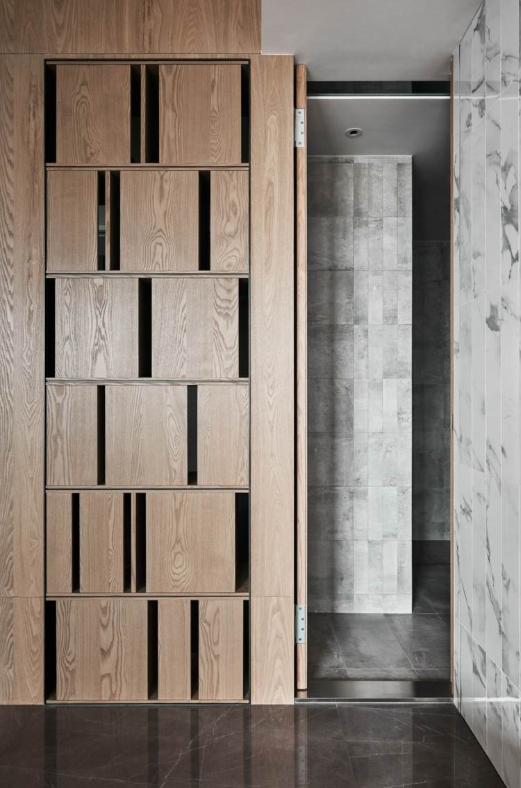 design rumsavdelare modernt trä elegant