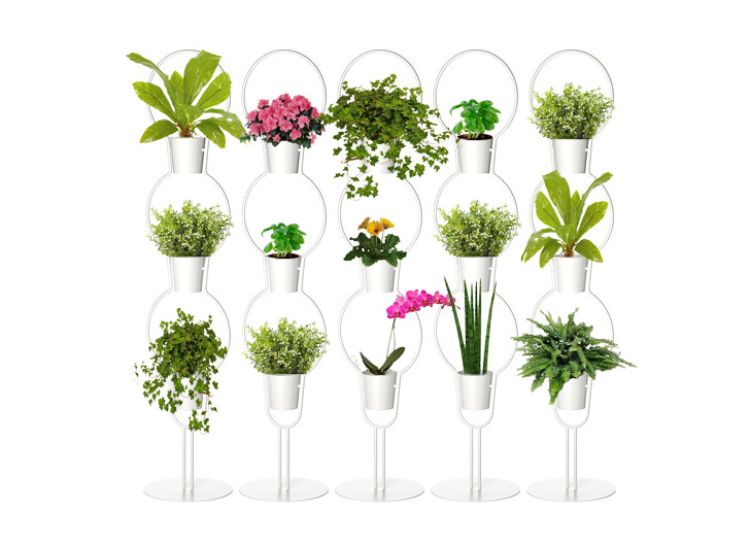 DIY skiljevägg rumsavdelare växter rumsavdelare växtställ ordna design
