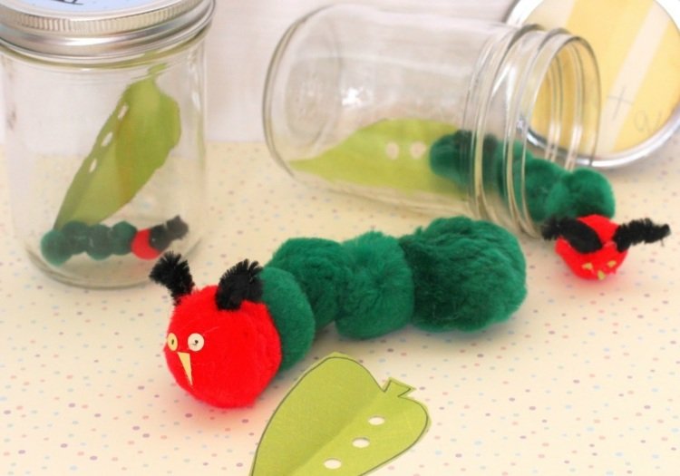 larv-tinker-inspiration-bobble-röd-grön-mason burkar-tinker-idé