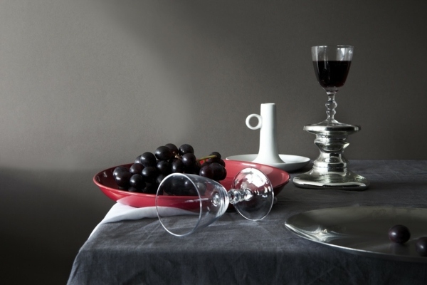 Druv-vinglas-bordsduk-mörka-färger