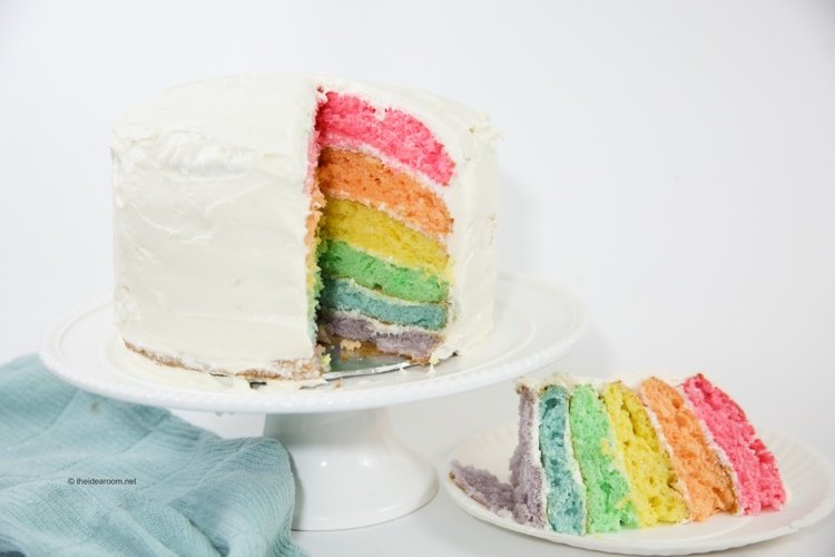 Rainbow cake recept pastellfärgad-mat-färg-lätt-att-baka