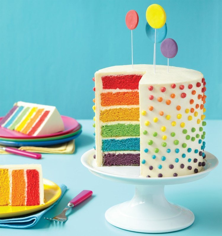 Rainbow cake-recept-prick-mönster-dekoration-gör-det-själv-recept-idé