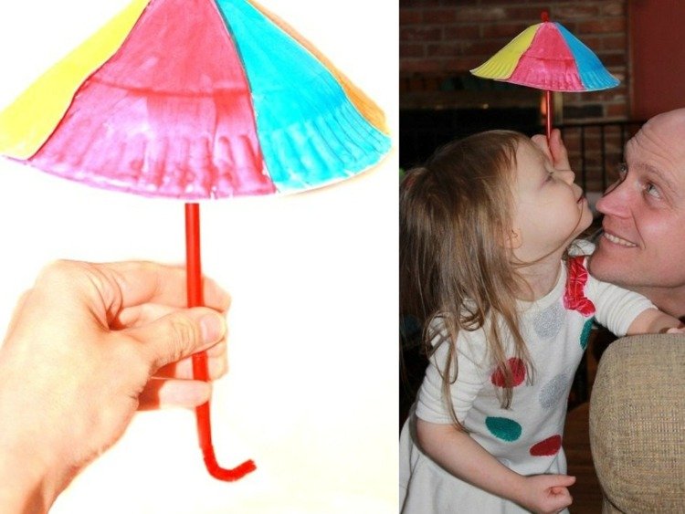 Gör ett 3D -paraply med en kartongplatta - enkla instruktioner