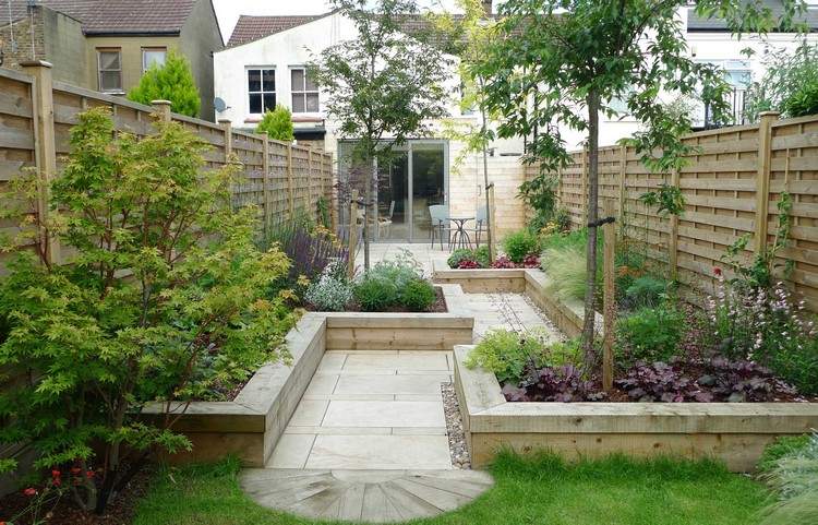 terrass-trädgård-design-idéer-höjda sängar-trä