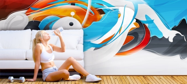 Artmuro-Wallpaper Design Energi- färgglada väggbeklädnader-rispapper digitaltryckt