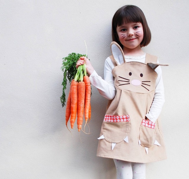 gåvor idéer tinker girl förkläde morot-kanin motiv