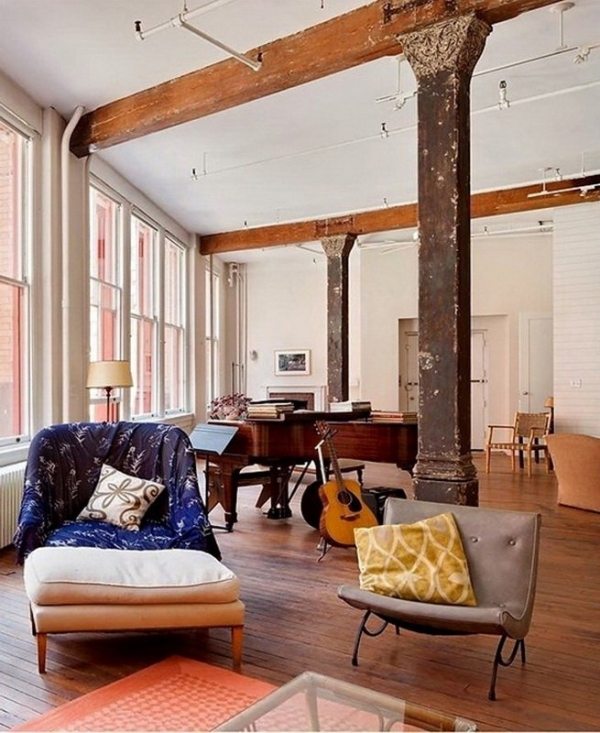 Bohemiskt utseende-lägenhet möbler design shabby bekväma fåtölj-daybed