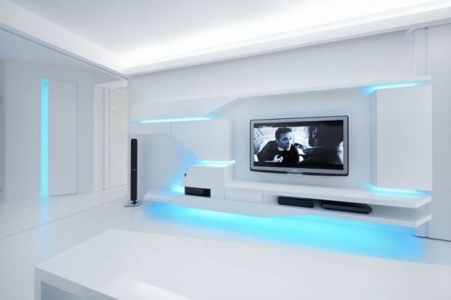 levande-vägg-integrerad-led-remsor-blå-rgb-levande-vägg-led-tv