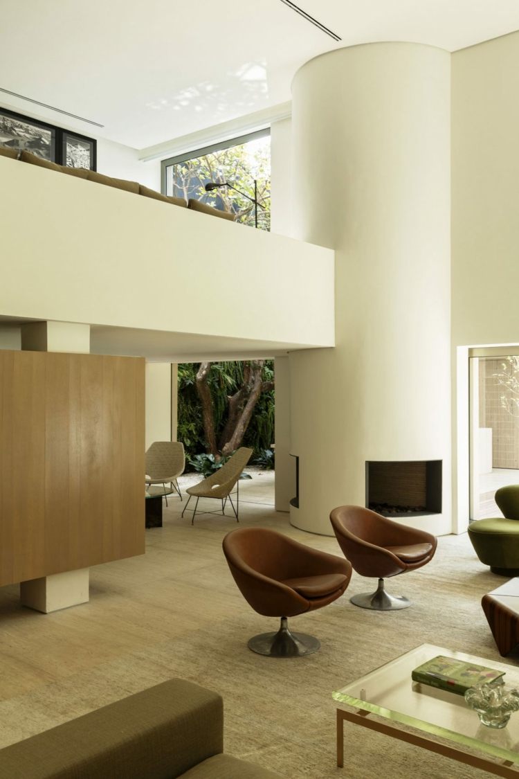 retro möbler stolar-idé-brun-läder-neutrala-färger