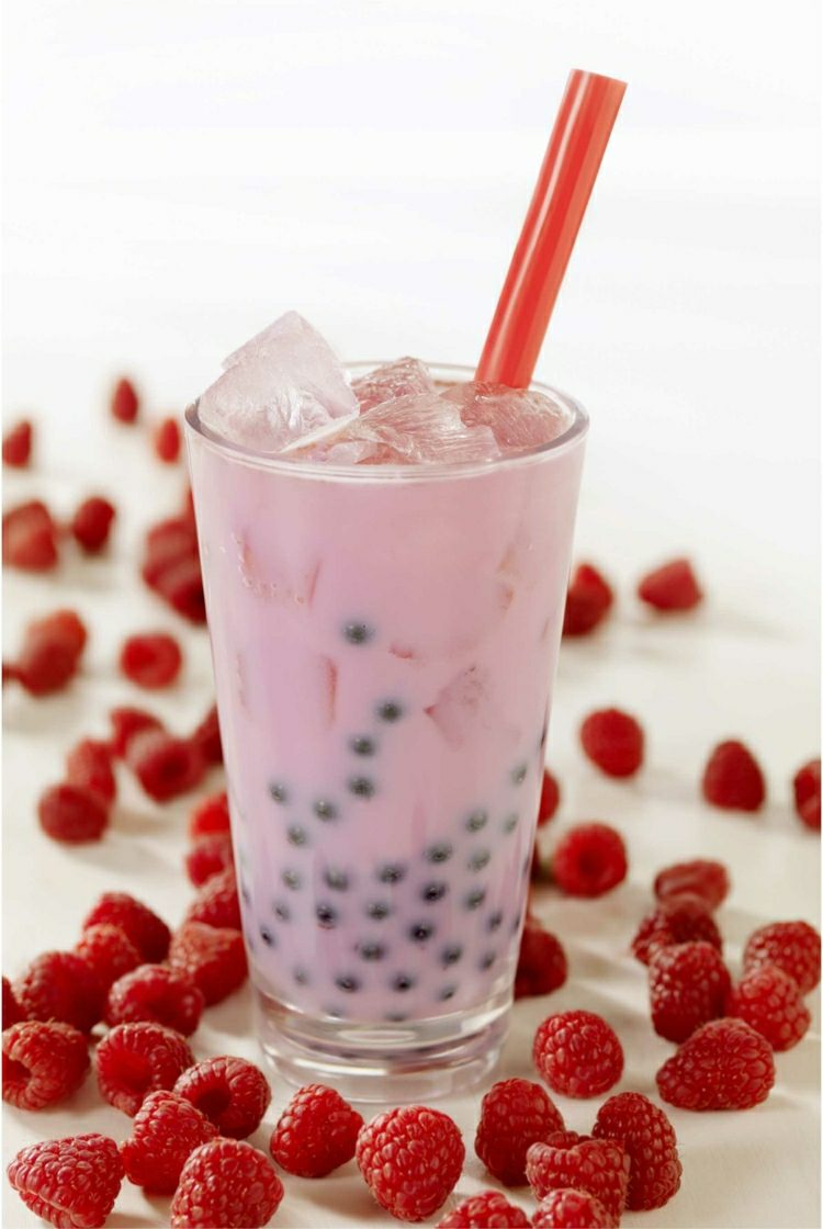 Förbered berry juice bubbla te dricka själv recept