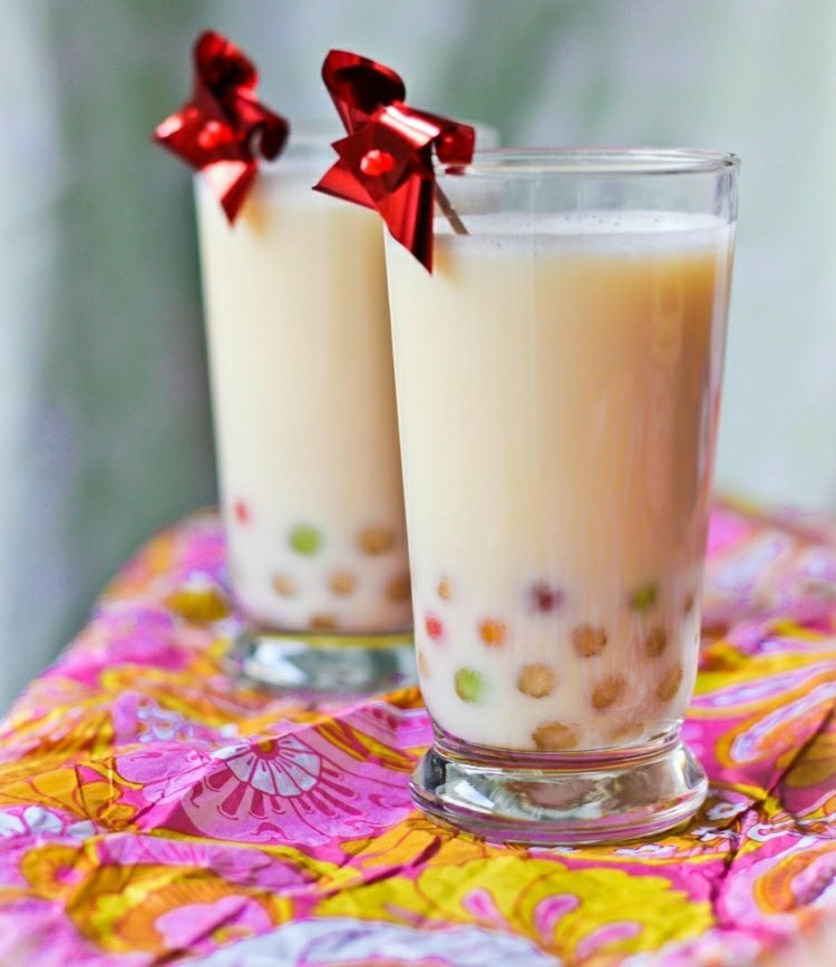 Bubble tea milk recept fruktiga buba pärlor