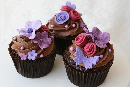 Muffins läckra recept lila rosa gör din egen choklad