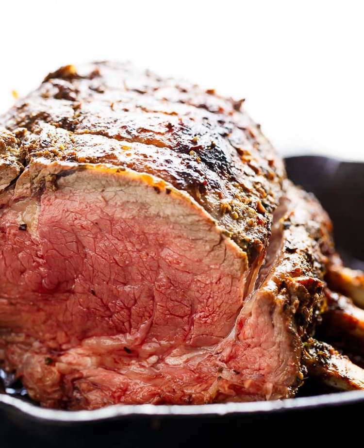 Roast beef prime rib recept ugn vitlök örtsmör