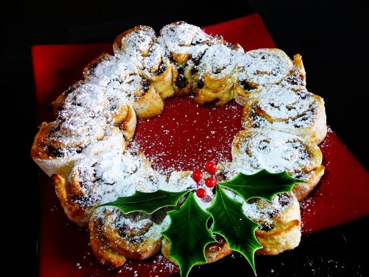 Recept på din julmeny Julkrans ser florsocker ut