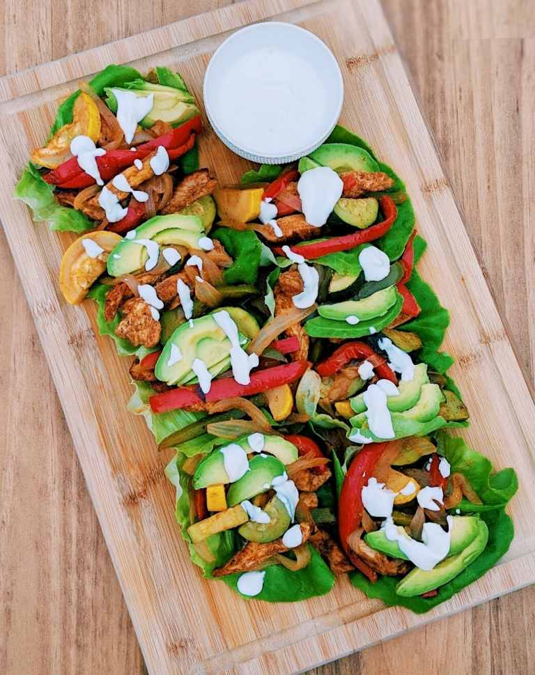 Chicken Salad Wrap Recept Lågkolhydratmat på kvällen för viktminskning
