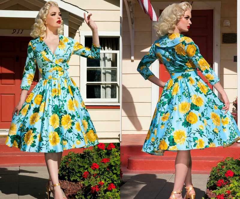 Rockabilly klär retrostil från 50 -talet