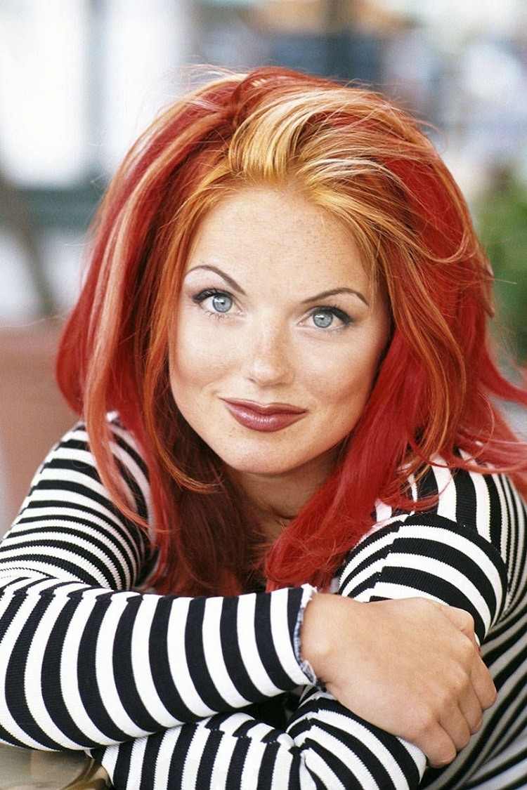 Geri Halliwell Hairstyles 90s Hair Trends 2020 Rogue Hair rött hår med trådar