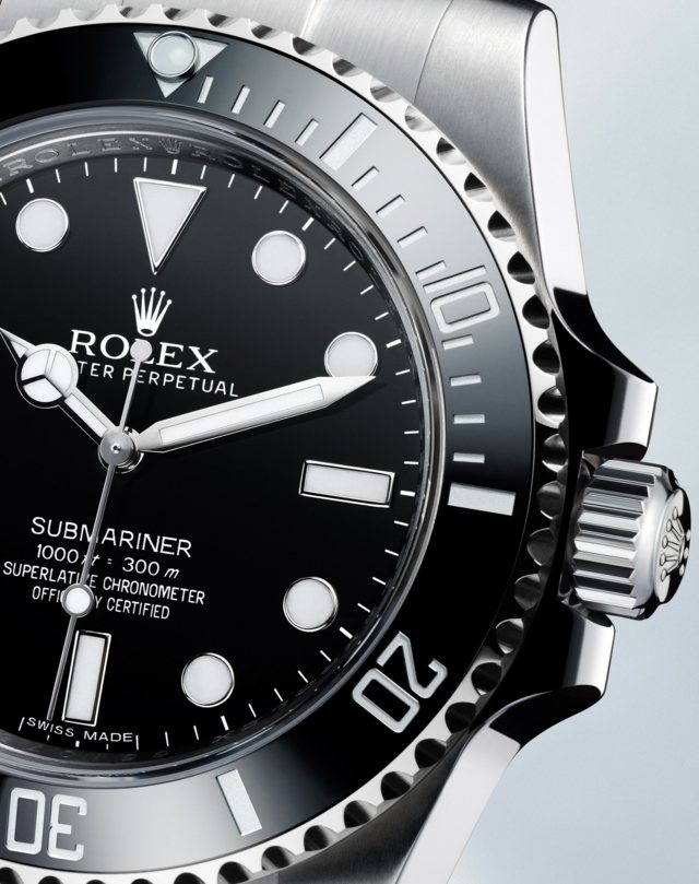 rolex submariner ref 114060 svart urtavla