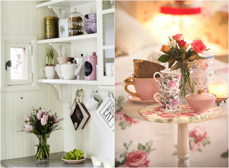 romantiska-look-rätter-kök-blommor-rosa-polka-prickar