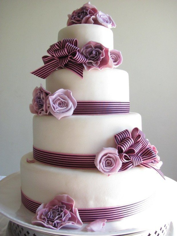 Tårta socker rosor hängande loop rosa färg