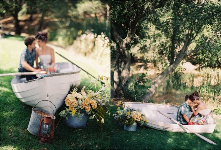 Romantisk-picknick-båt-spendera-idéer-utsökt-mat