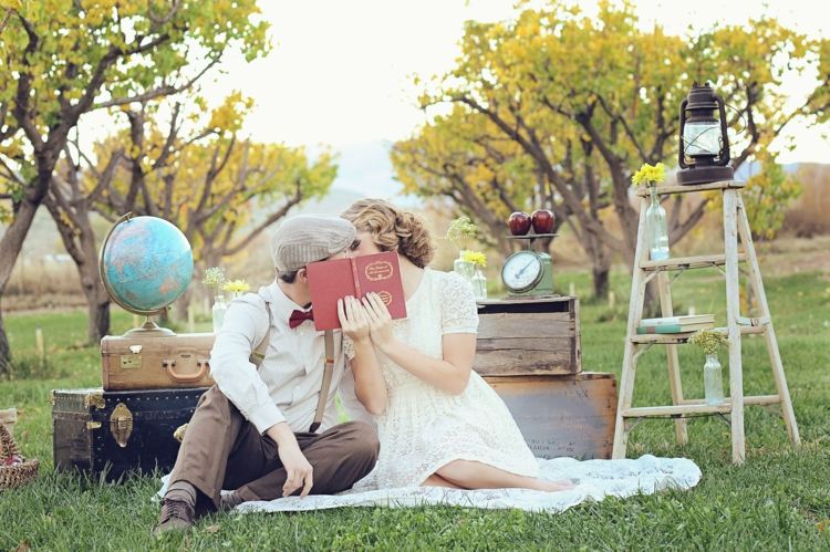 Romantisk-picknick-idéer-överkast-retro
