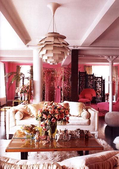 Pink Living Room av Betsey Johnson