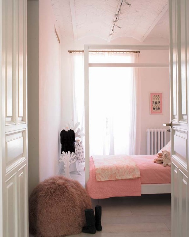 rosa rum prinsessa badrum omklädningsrum litet sovrum