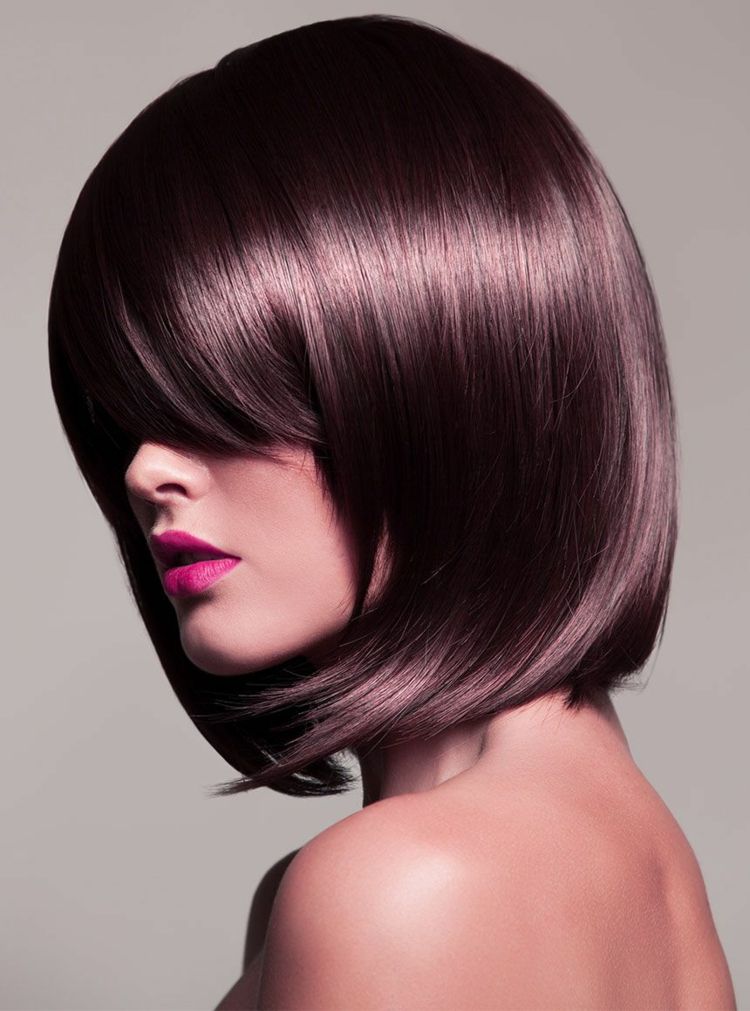 Chocolate Mauve Hair Color Hair Trends Frisyrer Idéer Kort Bob