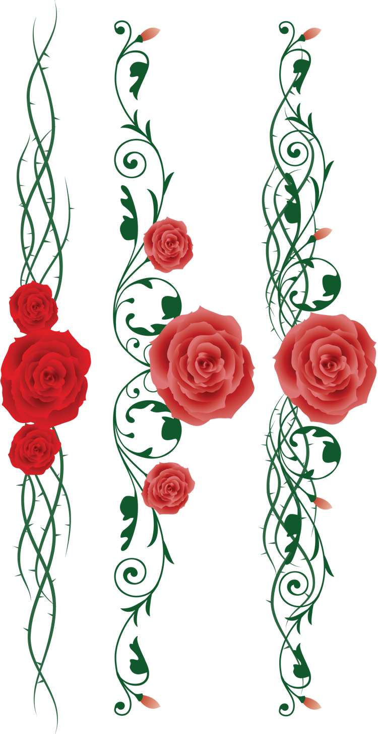 Rose tendril tatuering mall tribal torn