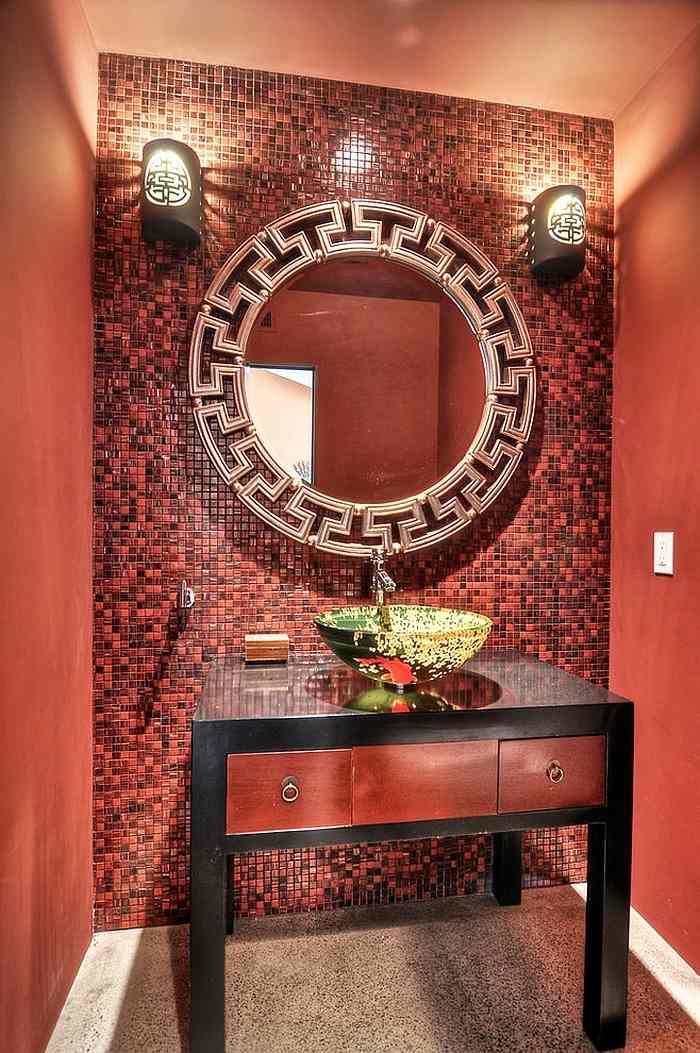 Röd i badrummet mosaik-kakel-vägg-asiatisk-deco-MAP-interiörer