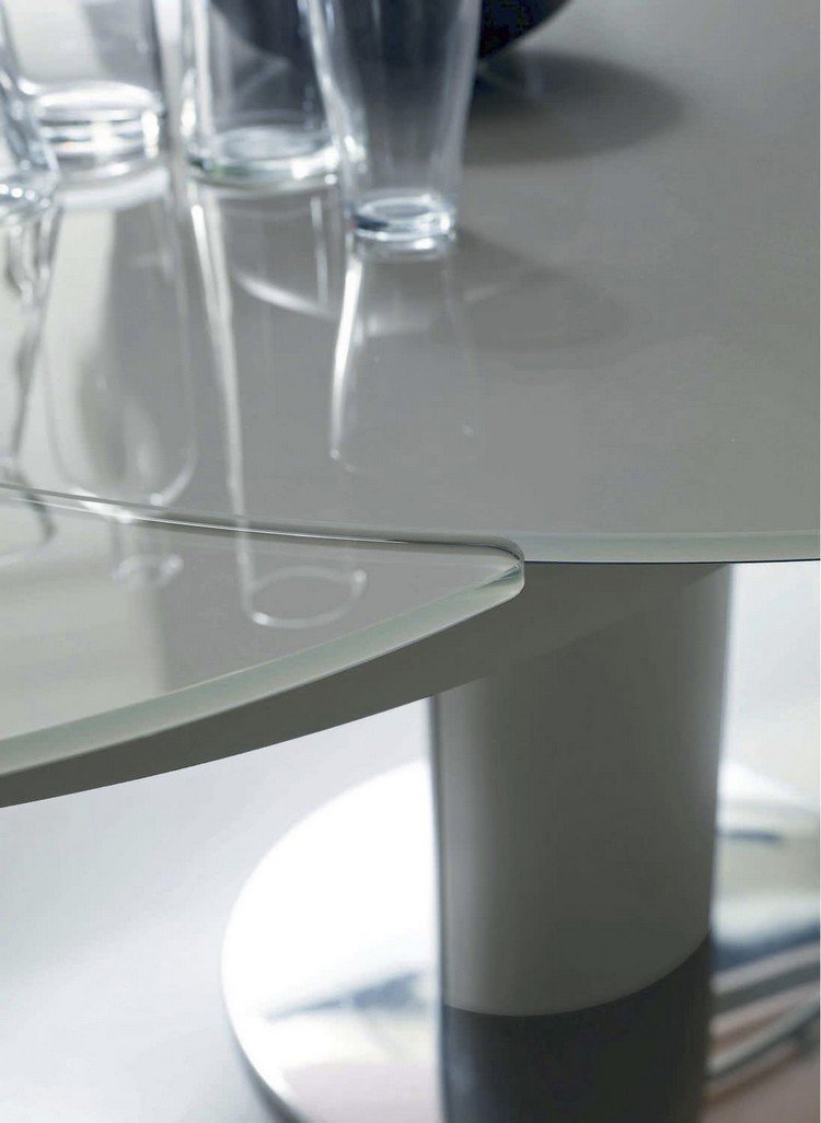 runda-matbord-modern-utdragbart-glas-giro-bontempi-casa