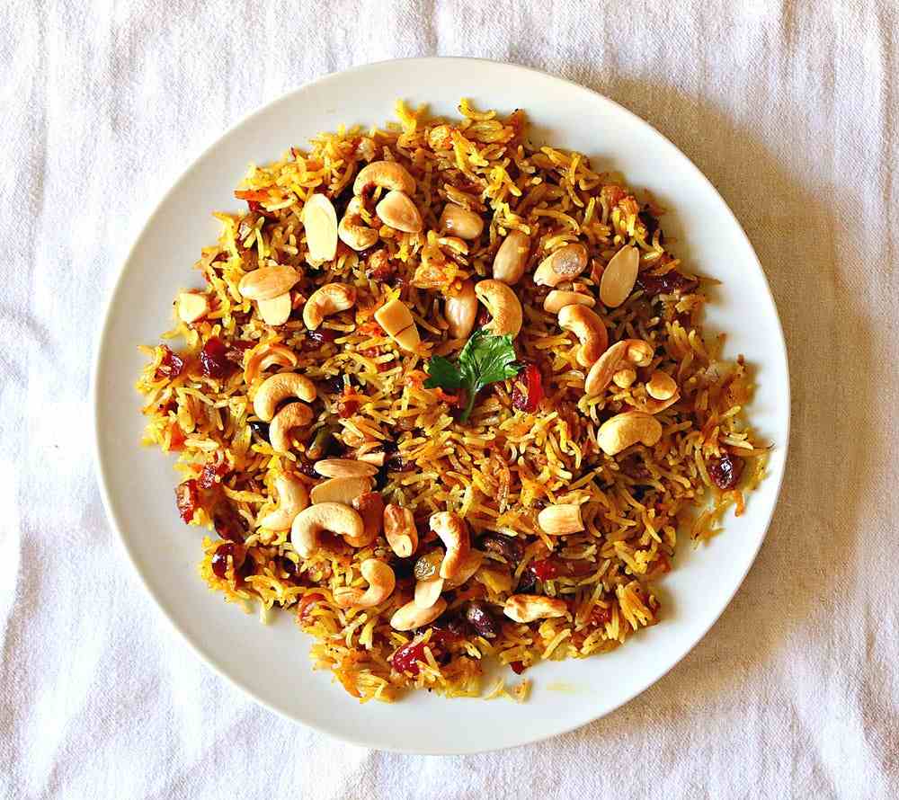 Saffranrecept Kycklingrisnötter Tomater
