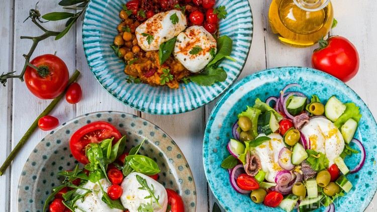 salladsrecept med burrataost läckra receptidéer starter