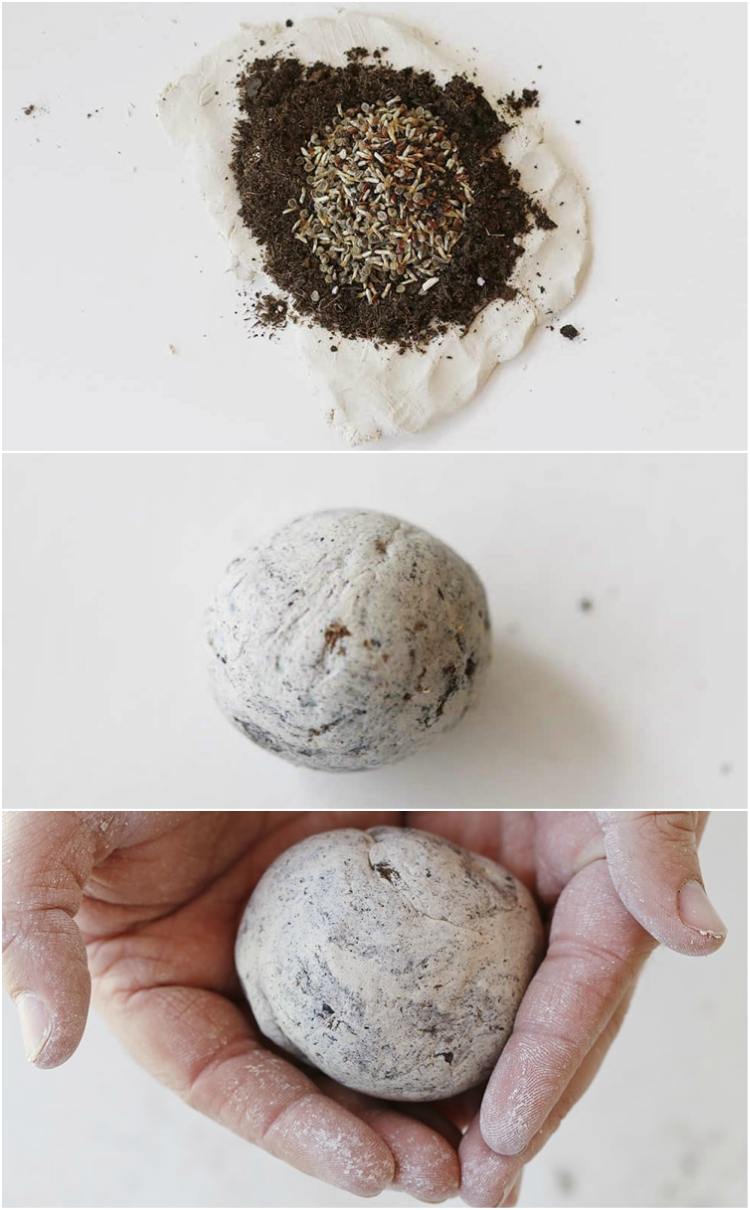 Att göra fröbomber själv recept lerajordfrön