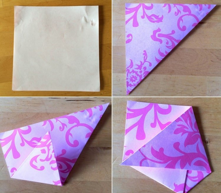 Gör såsäckar med mönstrat origamipapper