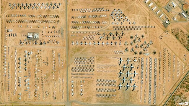 satellitbilder av världen 309: e Aerospace Maintenance Arizona