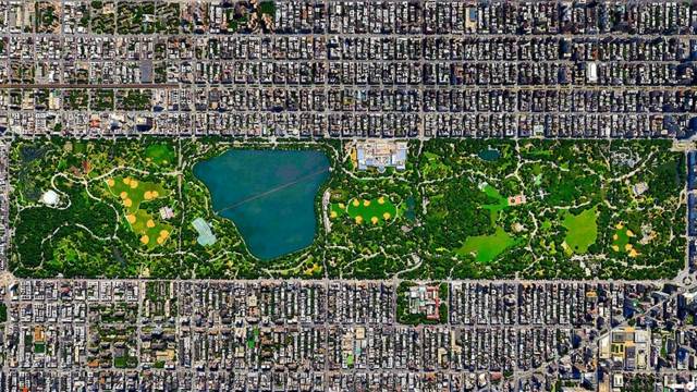 satellitbilder av världen centra park new york