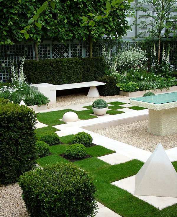 underbar trädgård design idé