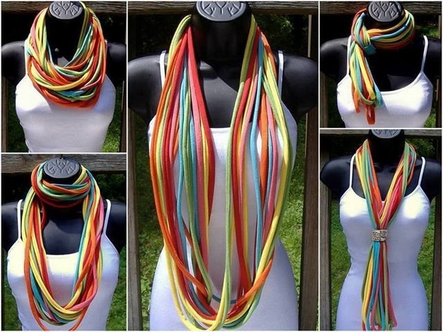 loop-halsduk-gör-det-själv-färgglada-ränder-olika-bär-möjligheter