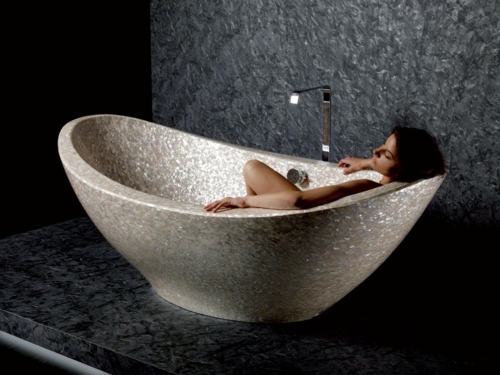 minimalistisk badrumsdesignmosaik
