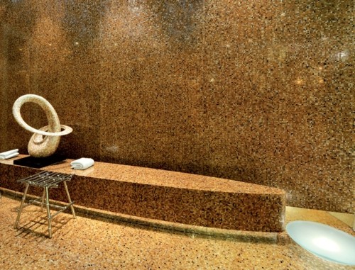 Spa -hotell bruna mosaikplattor