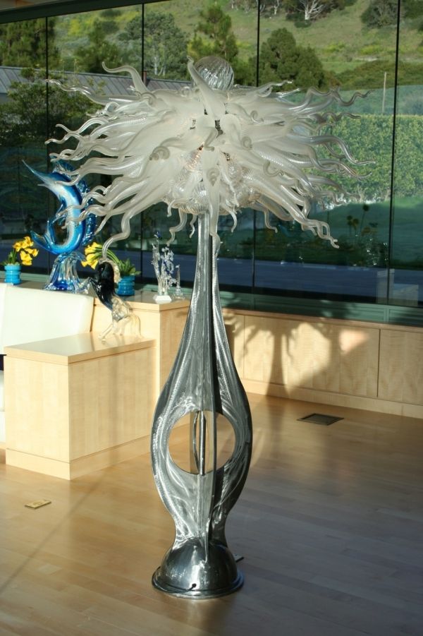 designerlampor av glas av domsky elegant golvlampa