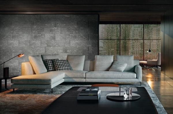 gråklädd-soffa-Minotti-kollektion