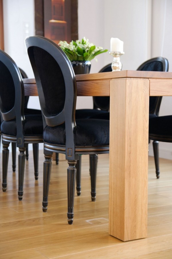 Matsalsmöbler design lyxiga stolar-svart stoppade