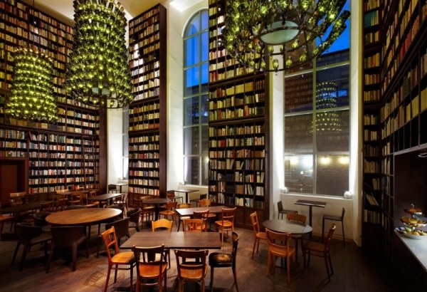 designhotell med ett fantastiskt bibliotek