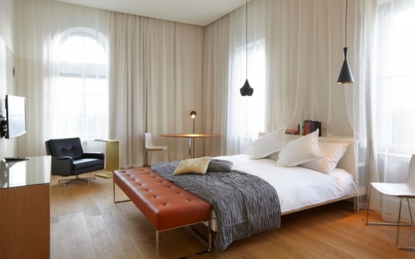 designerhotell med en extraordinär atmosfär sovrum