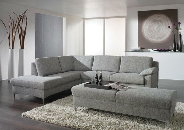 neutrala färger grå klädsel möbler ottoman soffa