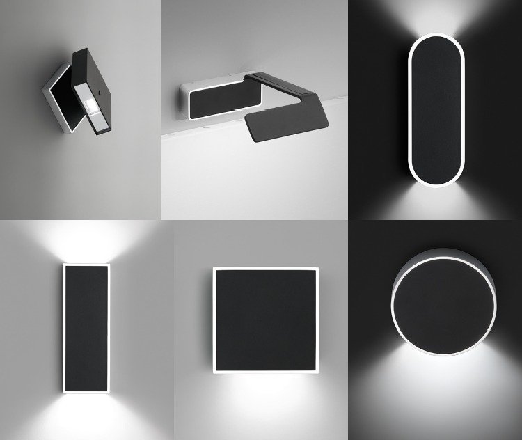 Sovrumsbelysning -minimalist-modeller-svart-vit-geometrisk-design